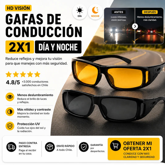 Gafas De Conducion 2x1 Dia Y Noche