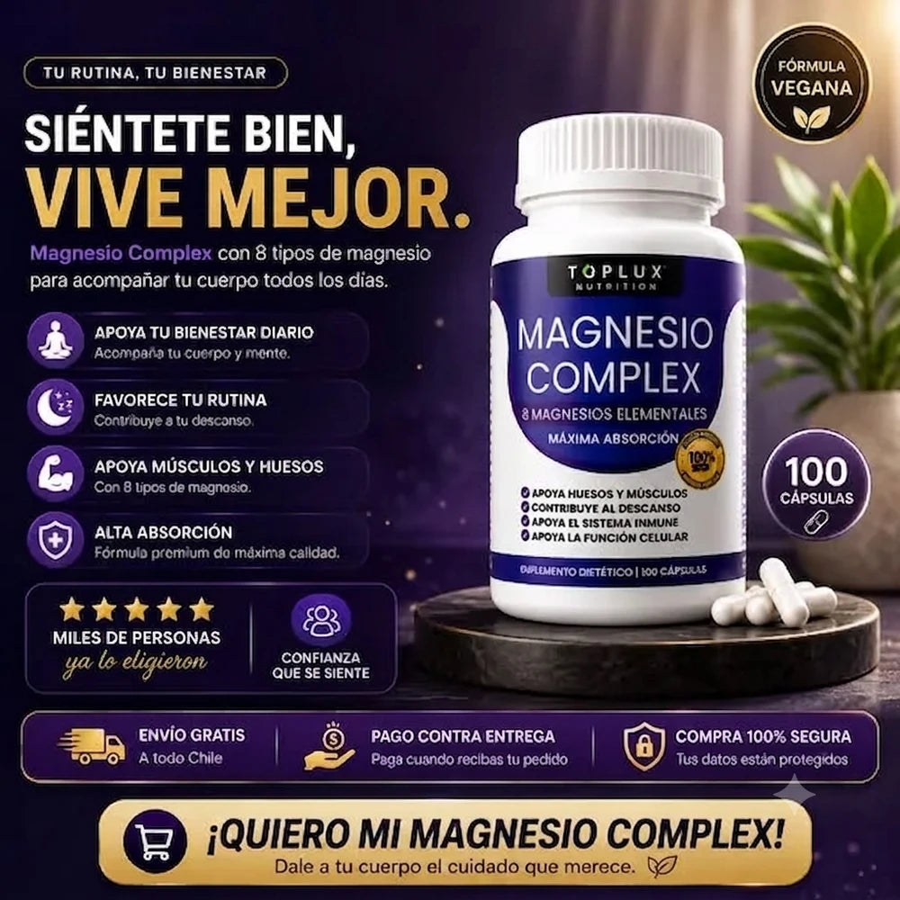 Suplemento Magnesium Complex 8 En 1